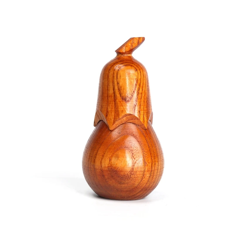 

Wooden toothpick jar eggplant toothpick tube with cover Mini natural retro Mini toothpick box Restaurant