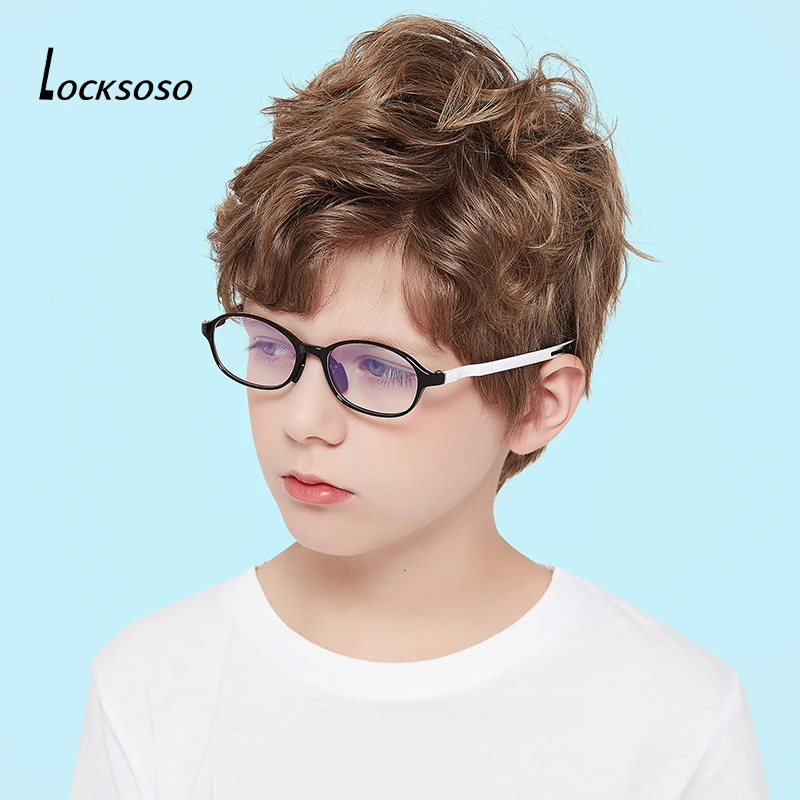 LOCKSOSO Anti Blue Light Radiation Glasses For Children Kids Boy Girl Computer Gaming Glasses Blue Ray Glasses Oculos Infantil