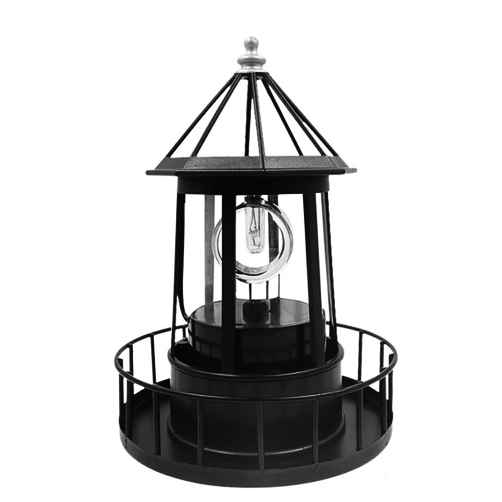 

LED Solar Rotating Lighthouse Light Solar Garden Lights Outdoor Garden Decoration Lantern For Pathway Patio Garden Solar Light