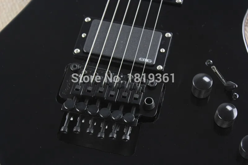 Рекламная цена Custom Shop kh подписи с мостом активный звукосниматель 9V батарея черная гитара 7-08