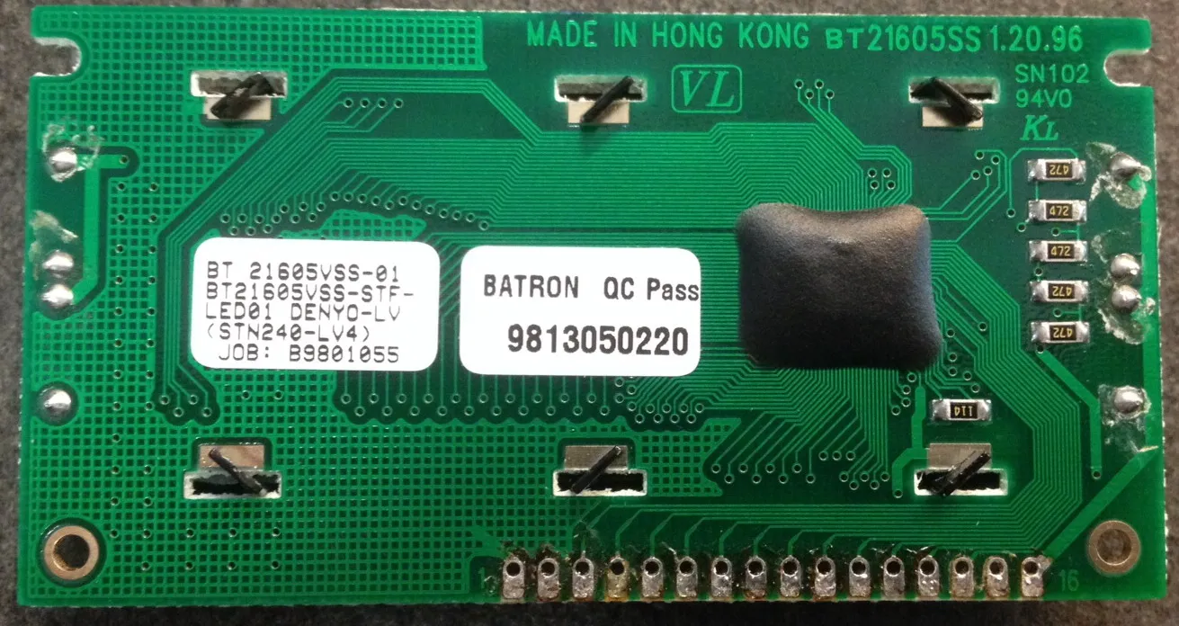 BT21605SS 1.20.96 SN102 94V0 KL | Промышленные компьютеры