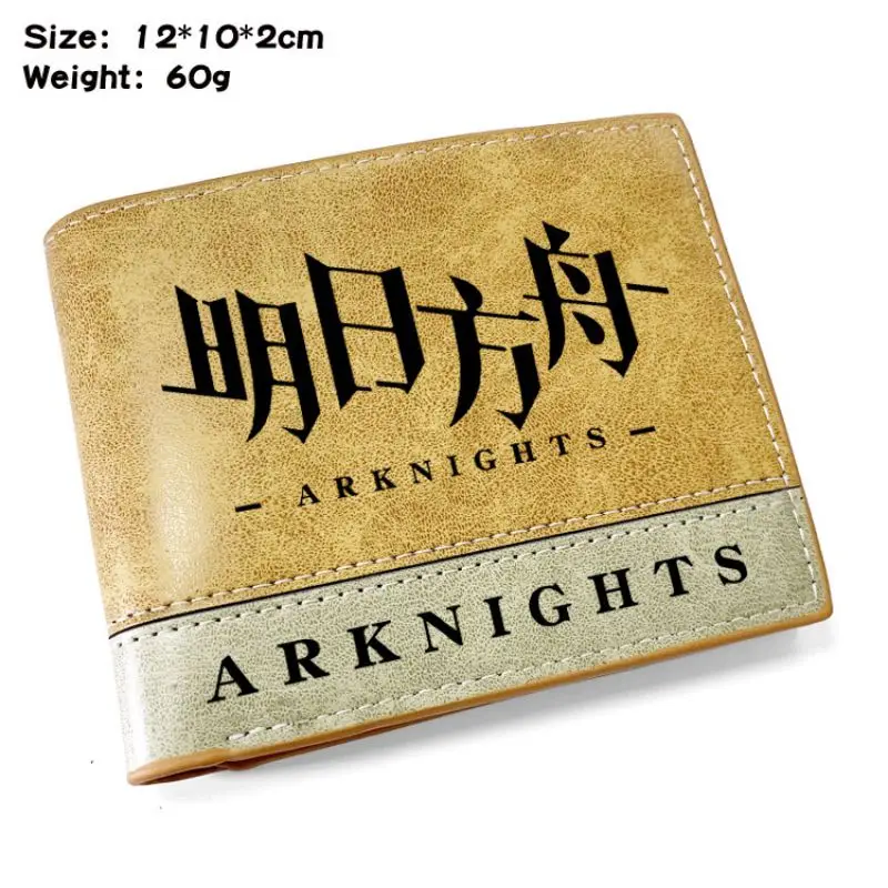 

Arknights wallet Cosplay PU Short Wallet Credit Card Holder Coin Purse Pocket Student School Unisex Fashion Daily Money Bag Gift
