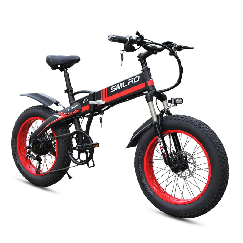 Online 1000W Falten Elektro Fahrrad 20 Zoll Fett Reifen Ebike 7 Geschwindigkeit Mit 48V 14Ah Samsung Lithium-Batterie Leistungsstarke Strand Elektrische Fahrrad