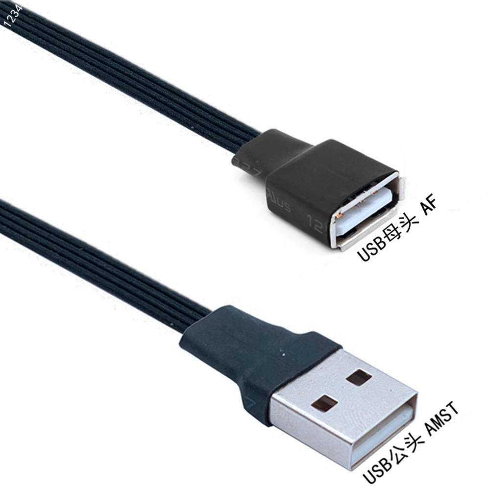 Удлинительный Кабель USB 2 0 A гнездовая панель крепление к мужчине справа слева