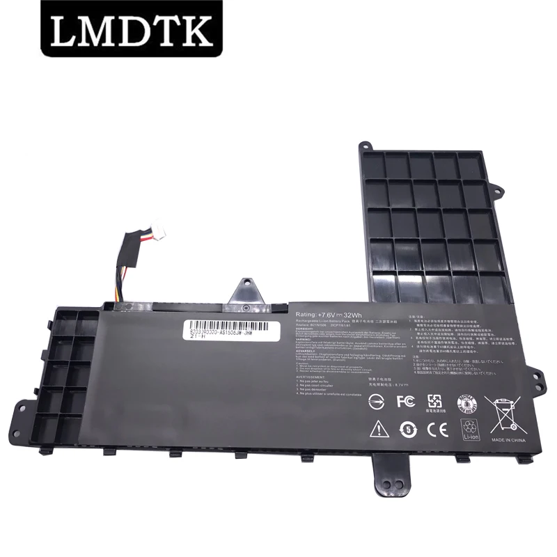 LMDTK New B21N1506 Аккумулятор для ноутбука Asus EeeBook E502M E502MA E502MS E502SA VivoBook E502NA 7,6 V 32WH