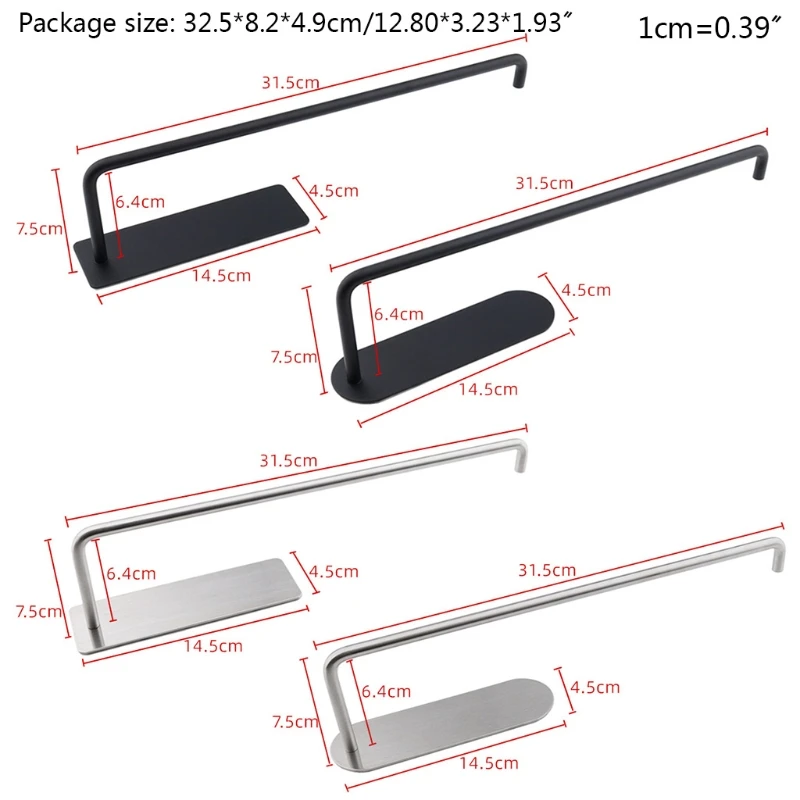 

Wall Mounted Bathroom Roll Paper Towel Rack Stainless Steel Tissue Holder Shelf