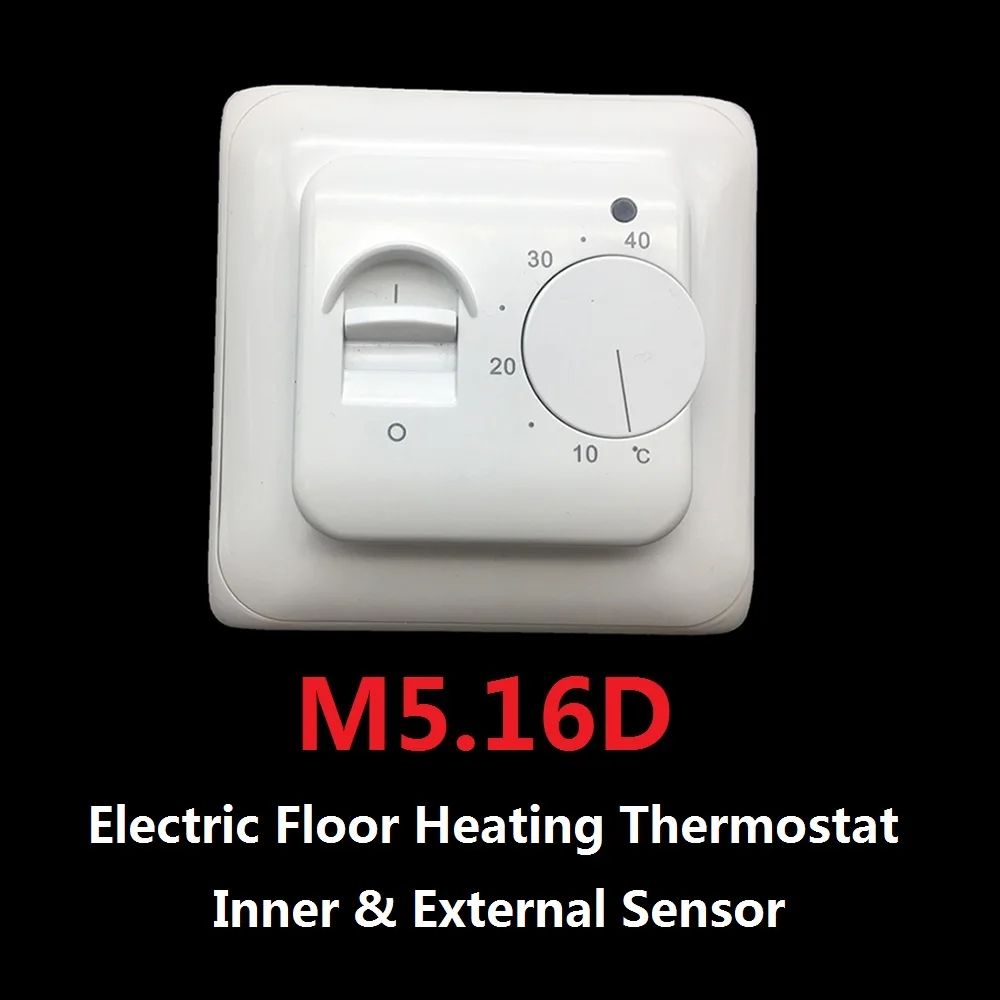 220V 3A 16A механический, напольный термостат для обогрева пола - Цвет: M5.16D 220V 16A