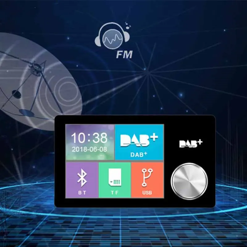 Цифровой FM-приемник Dab Plus 5 В/1 А для автомобиля европейского стандарта трансляции