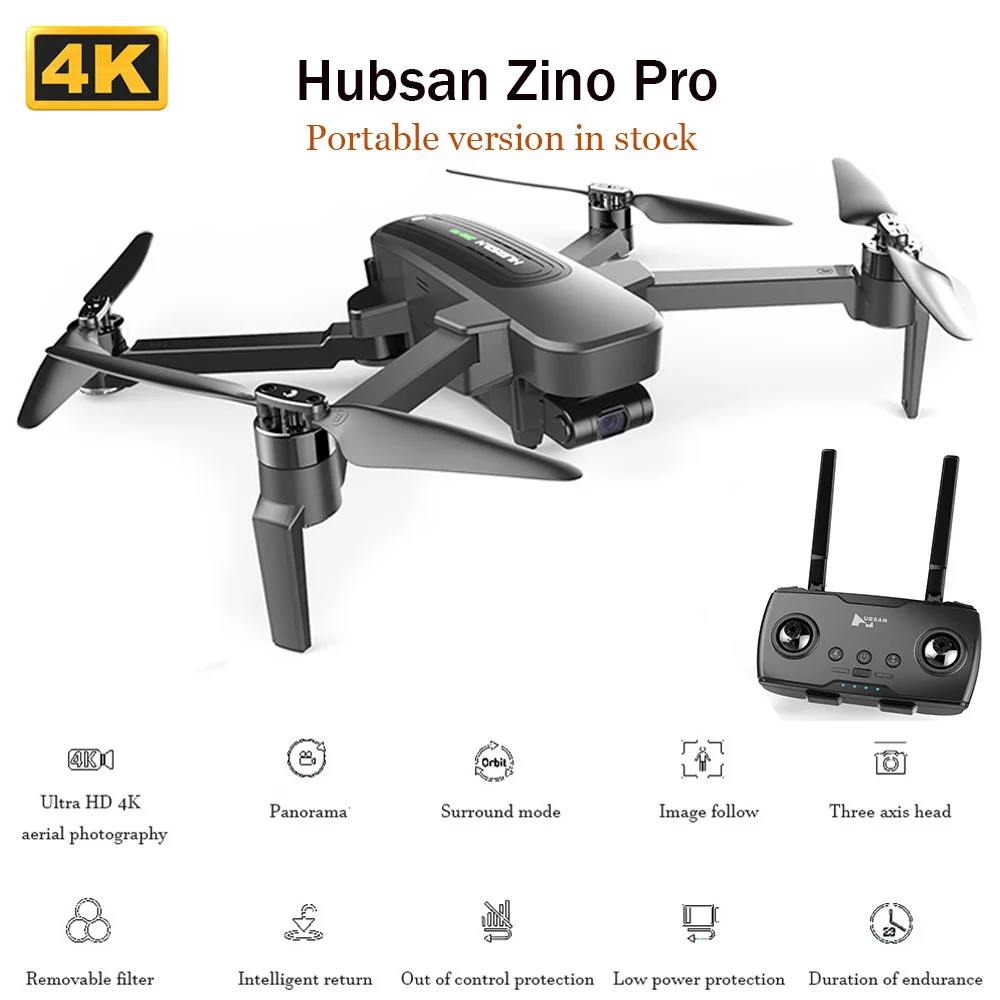 

Hubsan Zino Pro Портативный версия в продаже интеллигентая (ый) 4k Drone междугородной передачи изображения Hd аэрофотосъемка Дрон