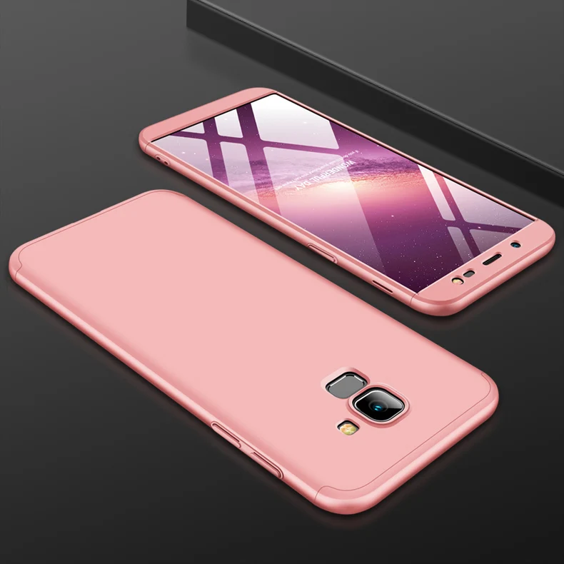Чехол для Samsung J6 2018 360 цветной чехол J6Plus с полным покрытием на градусов Матовый