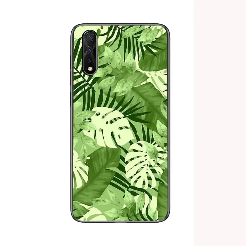 

Plant Green Leaves Phone Case For Samsung A10S A12 A02 A20E M30 A31 A40 A50 S A52 A51 A70 A71 A80 Cover Fundas Coque