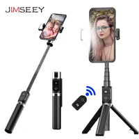 bluetooth selfie stick remote control tripod 4 in 1 fill light handphone live photo holder camera self timer artifact rod