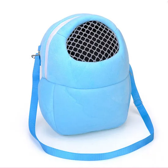 

2021 Small Pet Carrier Rabbit Cage Hamster Chinchilla Travel Warm Bags Guinea Pig Carry Pouch Bag Breathable Pet Cage Rat Leash