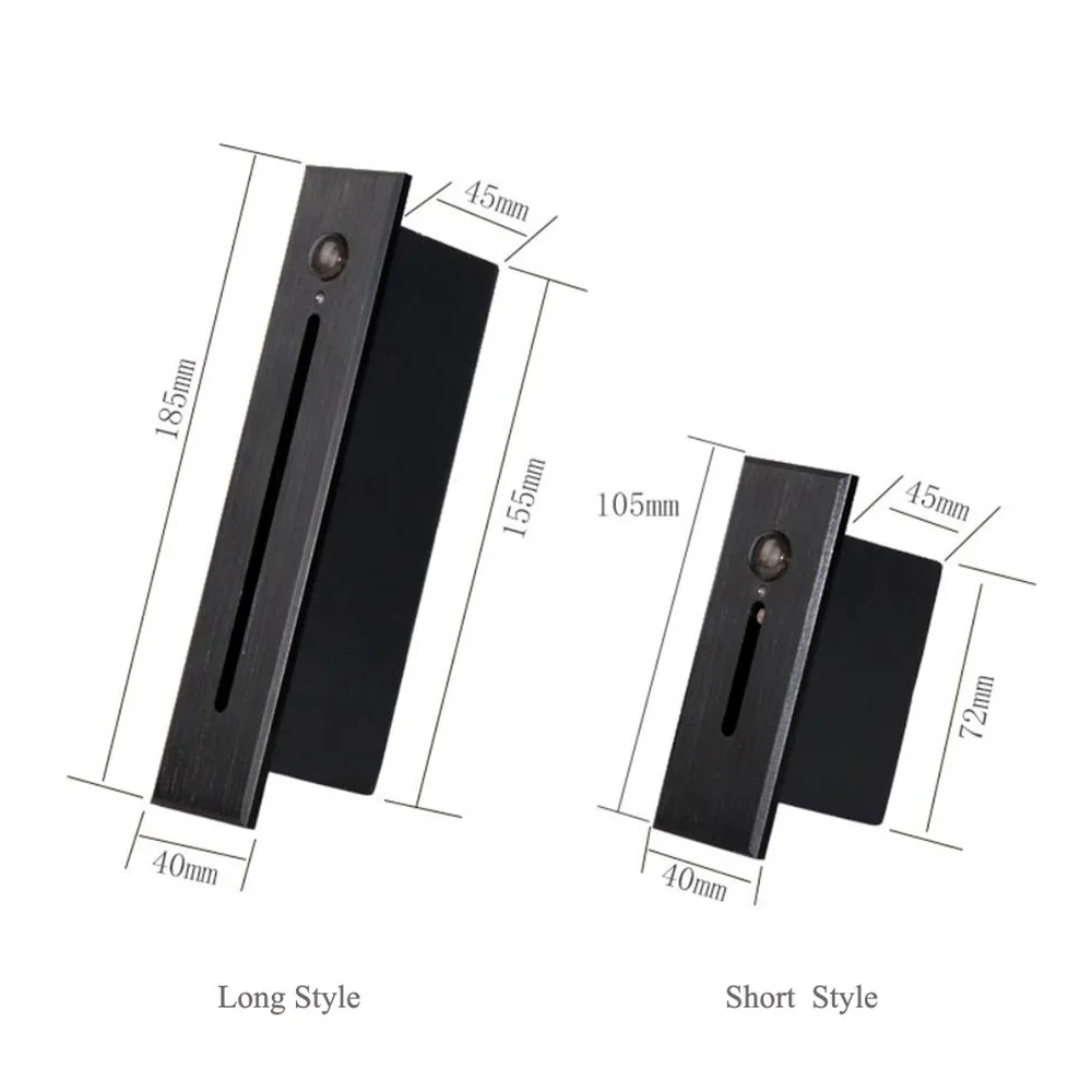 PIR Сенсор настенный светильник утопленный лестница лампа 3W СВЕТОДИОДНЫЙ Крытый