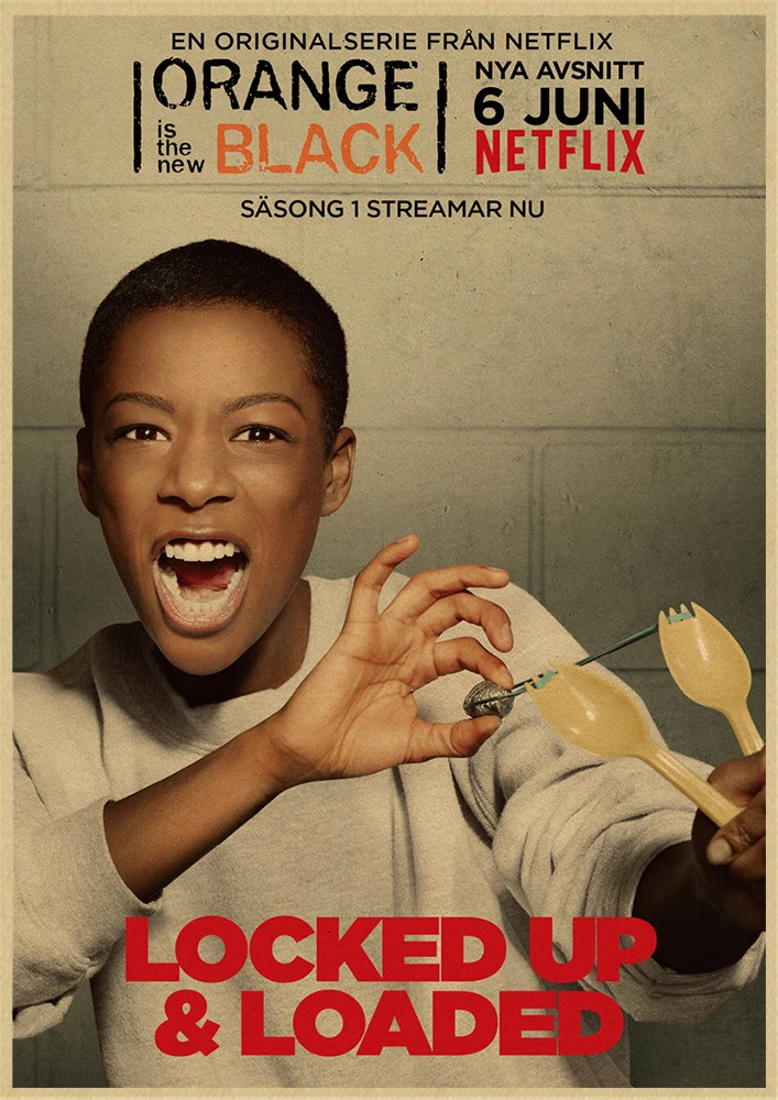 Orange Is the New Black Classic Movie постер из крафт-бумаги для бара кафе гостиной столовой