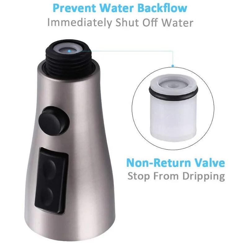 Ручной выдвижной смеситель с пружиной кухонный носиком высокое давление