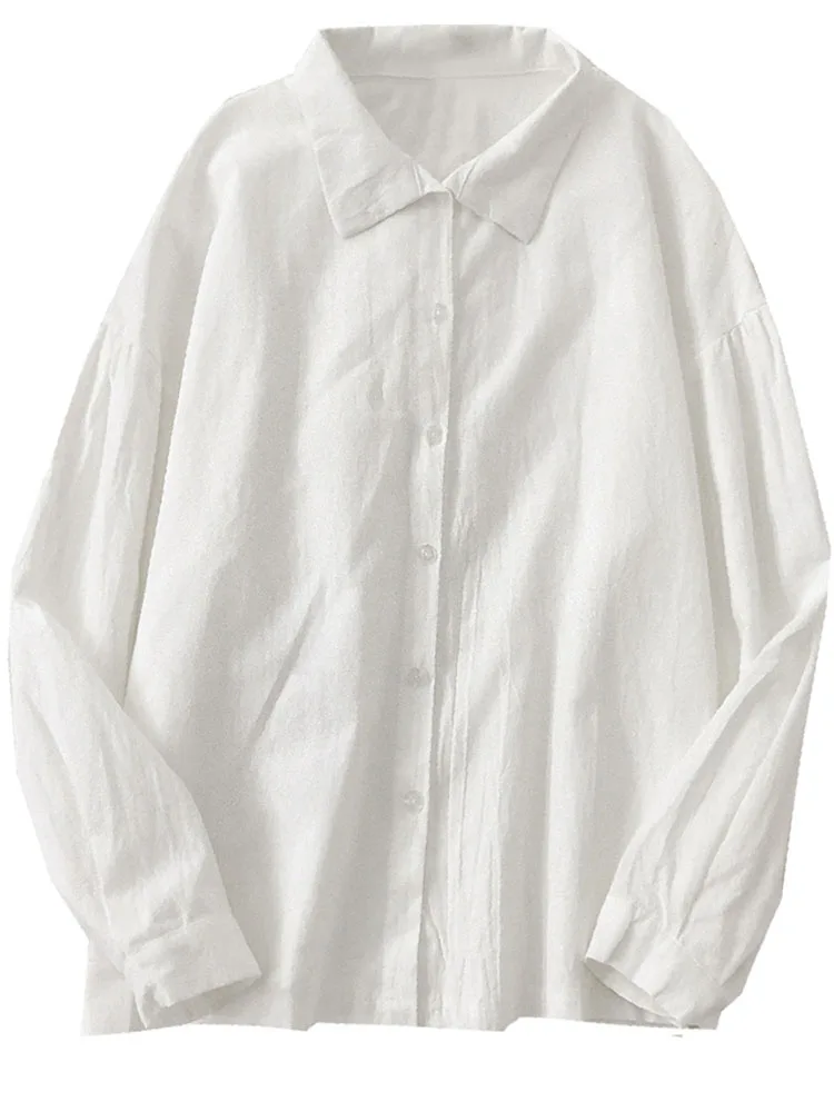 

Long sleeve white shirt women's early spring 2021 new loose Korean design sense minority shirt coat versatile