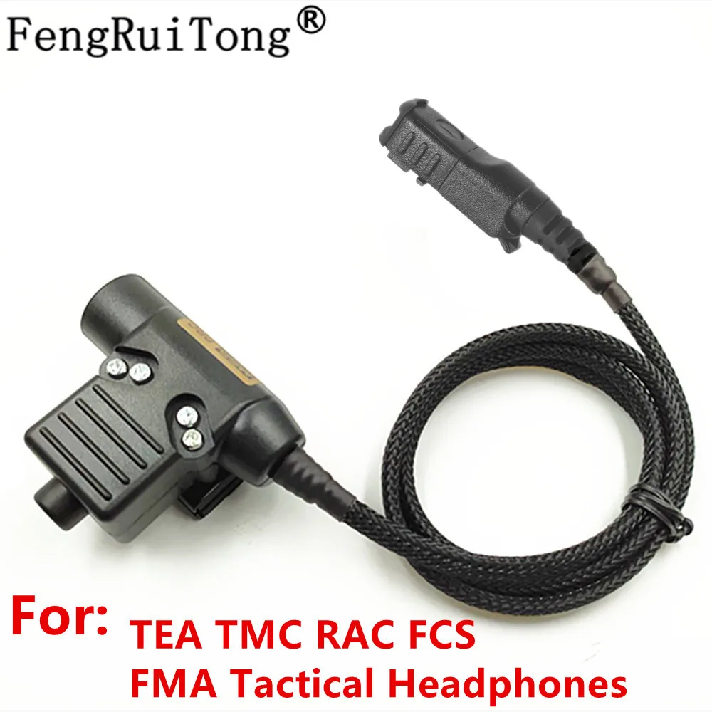 Taktische U94 PTT Headset Zubehör PTT Für TMC RAC FCS FMA TEE Kopfhörer für Motorola XiR P6600 P6620 DP2400 MTP3250 radio