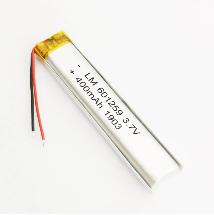 

20pcs 3.7V 400mAh 601259 Lithium Polymer Ion Battery 2.0mm JST Connector