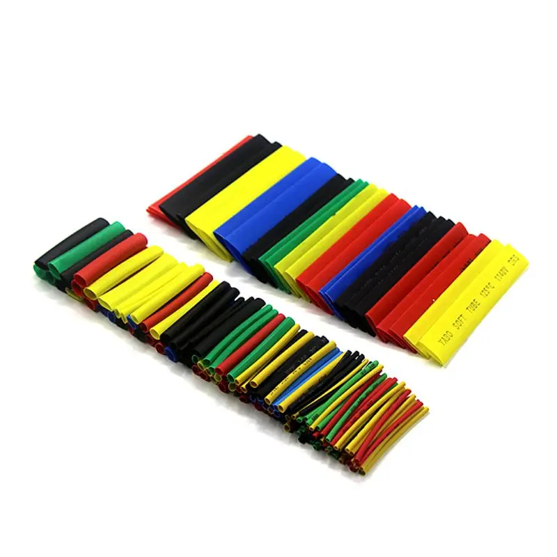 328Pcs 8 Sizes Multi Color Polyolefin 2:1 Halogen-Free Heat Shrink Tubing Tube Assortment Sleeving Wrap Tubes | Обустройство дома