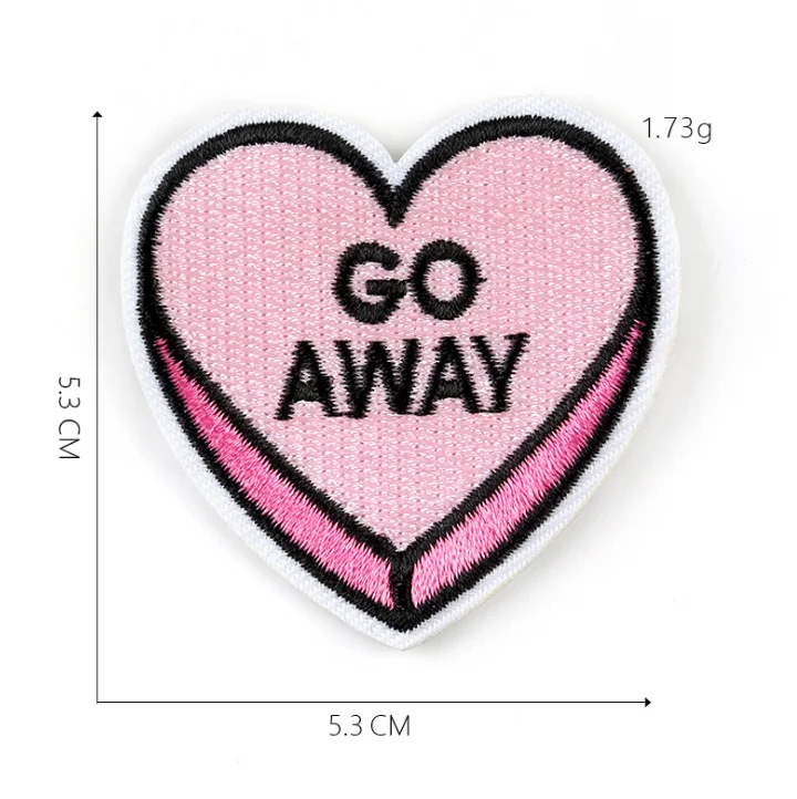 Нашивки с надписью Back Off Go Away нашивки для одежды феминизма освобождения утюгом