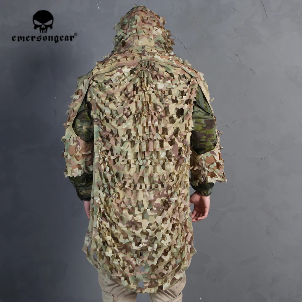 Emersongear Emerson тактический боевой охотничий штурмовой Ghillie костюм легкий скрытный Снайпер одежда камуфляж маскирование