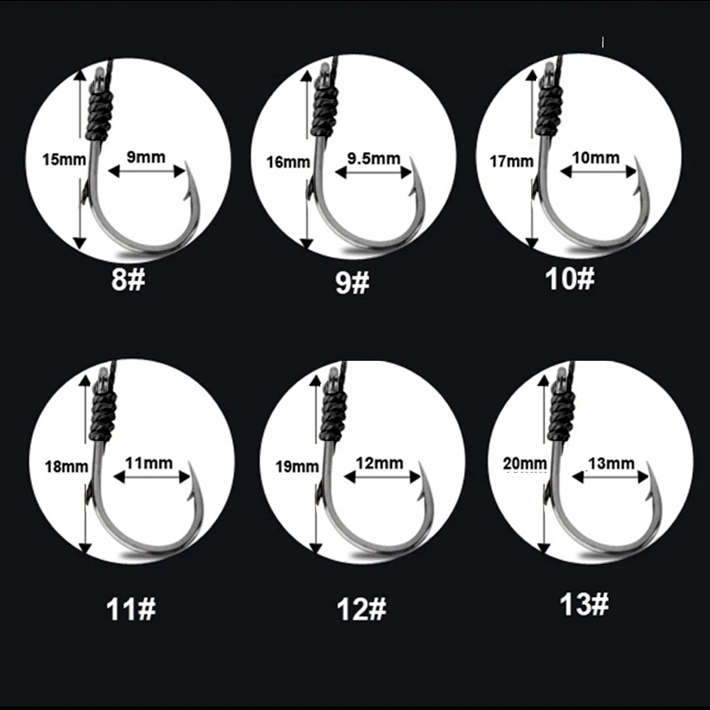 SIECHI 1psc 8-13 рыболовные крючки из нержавеющей стали поворотные снасти приманки