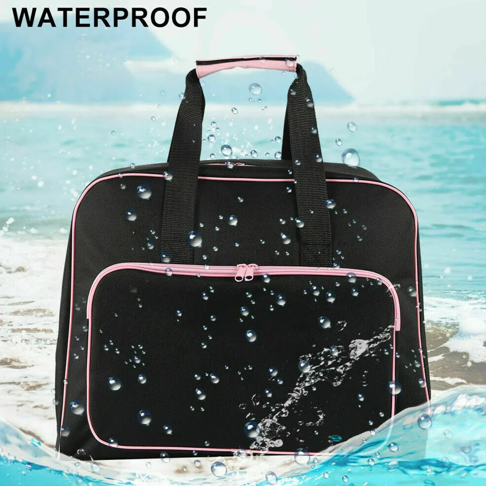 

Sewing Machine Bag Durable Handheld Shockproof Carry Case Protective Storage Padded Craft For Travel With Pocket Zipper