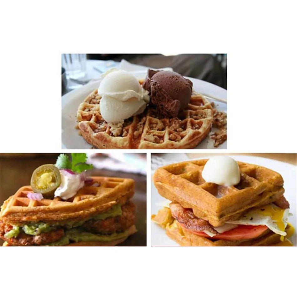 

TTLIFE Household Waffle Bake Mold Kitchen Gas Non-Stick Waffle Maker Pan Mould Mold Press Plate Waffle Iron Baking Tools