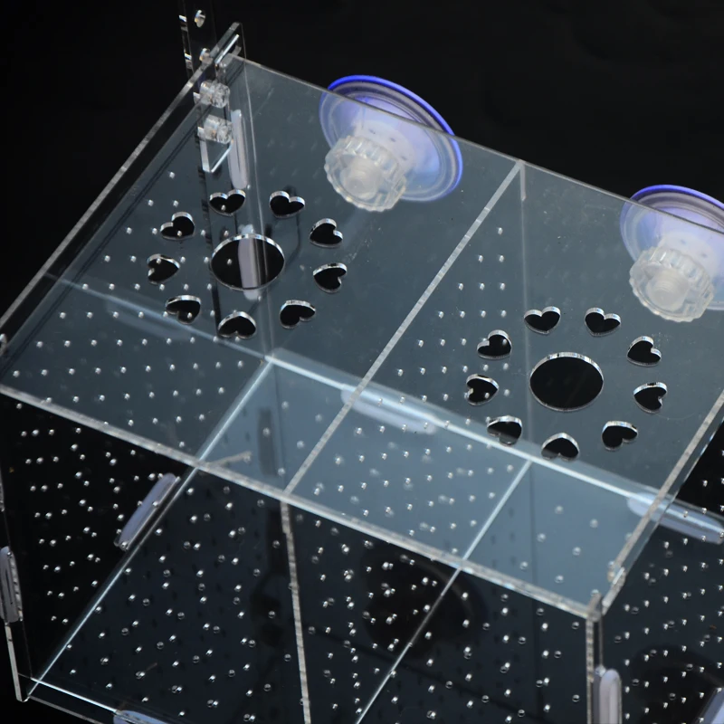 Акриловый контейнер для аквариума коробка большого размера разведения рыб и фри