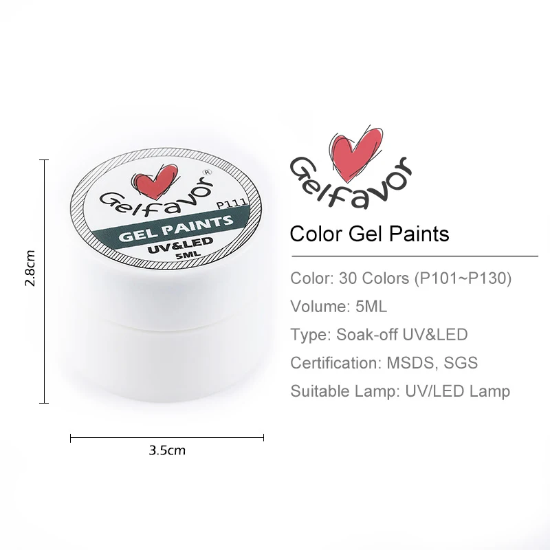 30 цветов Гель лак для ногтей рисования акриловый цветной УФ светодиодный сделай