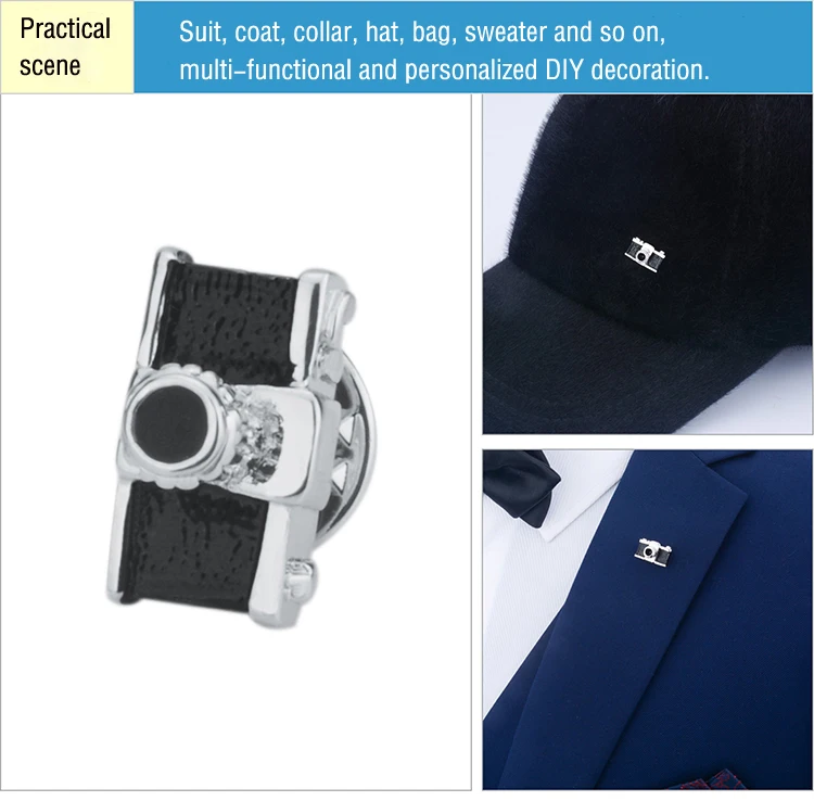 SAVOYSHI Broche Badge Men Women Accessories Dresses Coat Jewelry Animals Camera Plane Flower Brooch Suit Sweater Collar pin