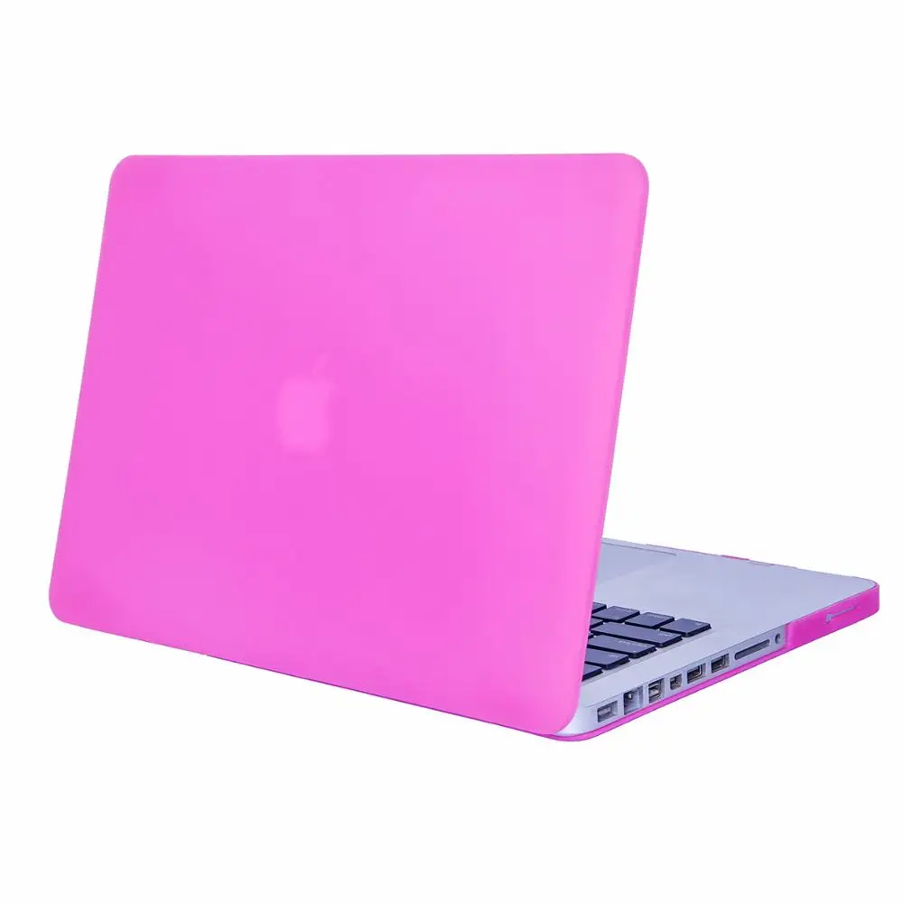 Hot Pink 4in1 Матовая твердая прорезиненная чехол кожного покрова комплект для замены старых MacBook Pro 15 дюймов CD-ROM(модель: A1286, версия 2012/2011/2010 - Цвет: Hot Pink