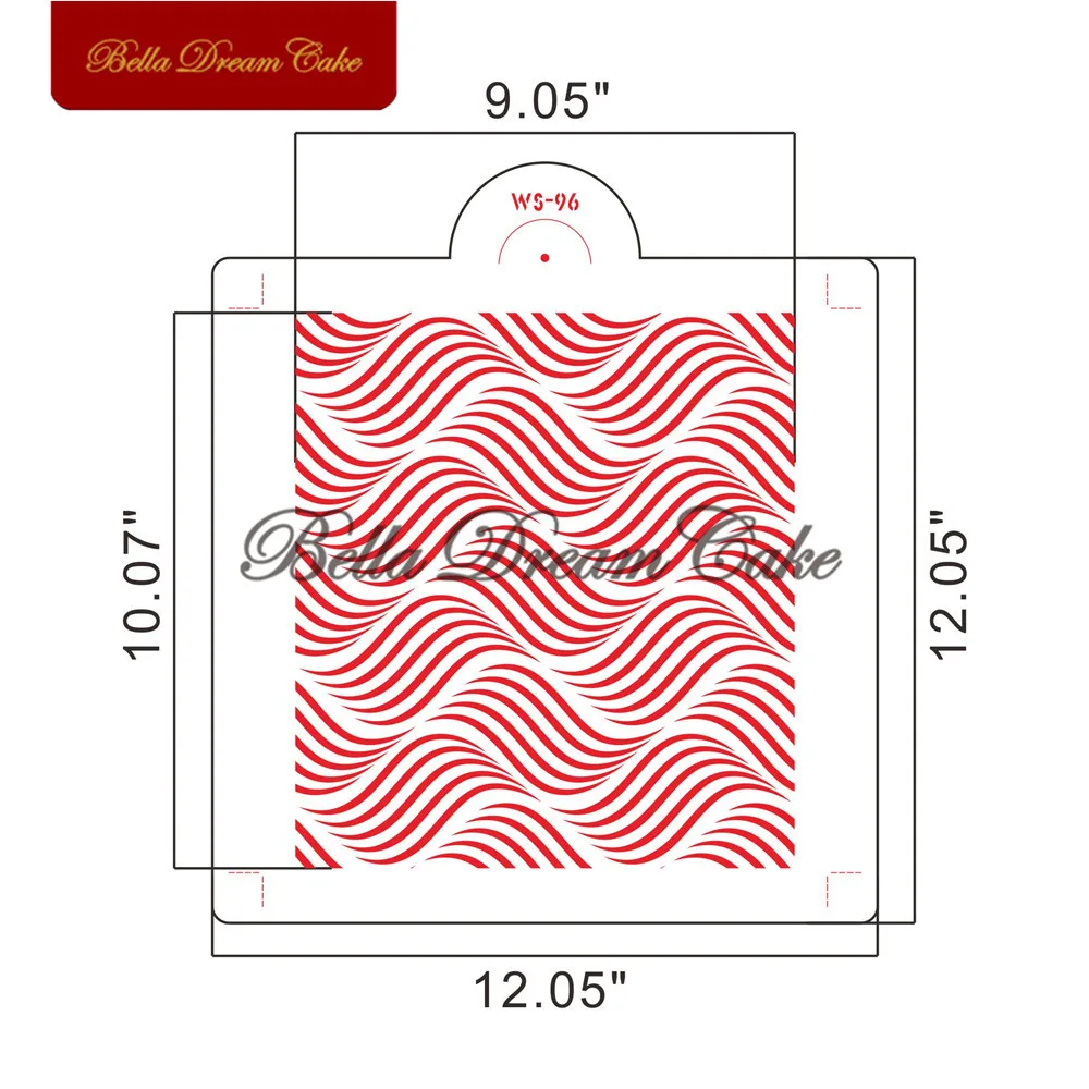 Волнистые линии полые фотообои DIY творческие слои трафареты картина шаблон для