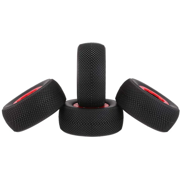 

4 PCS/Set RC 1:10 Short Course Truck Tires Set Tyre Wheel Rim for TRAXXAS SlASH HPI Remote Control Car Model Toy Parts