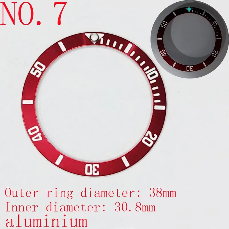 Керамическая рамка подходит для мужских часов 40 мм SUB или GMT внешний диаметр 38