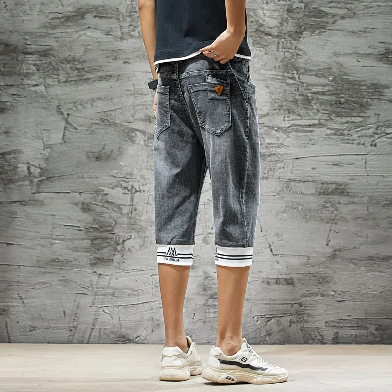 2020 летние Стрейчевые тонкие высокого качества хлопковые джинсы с принтом