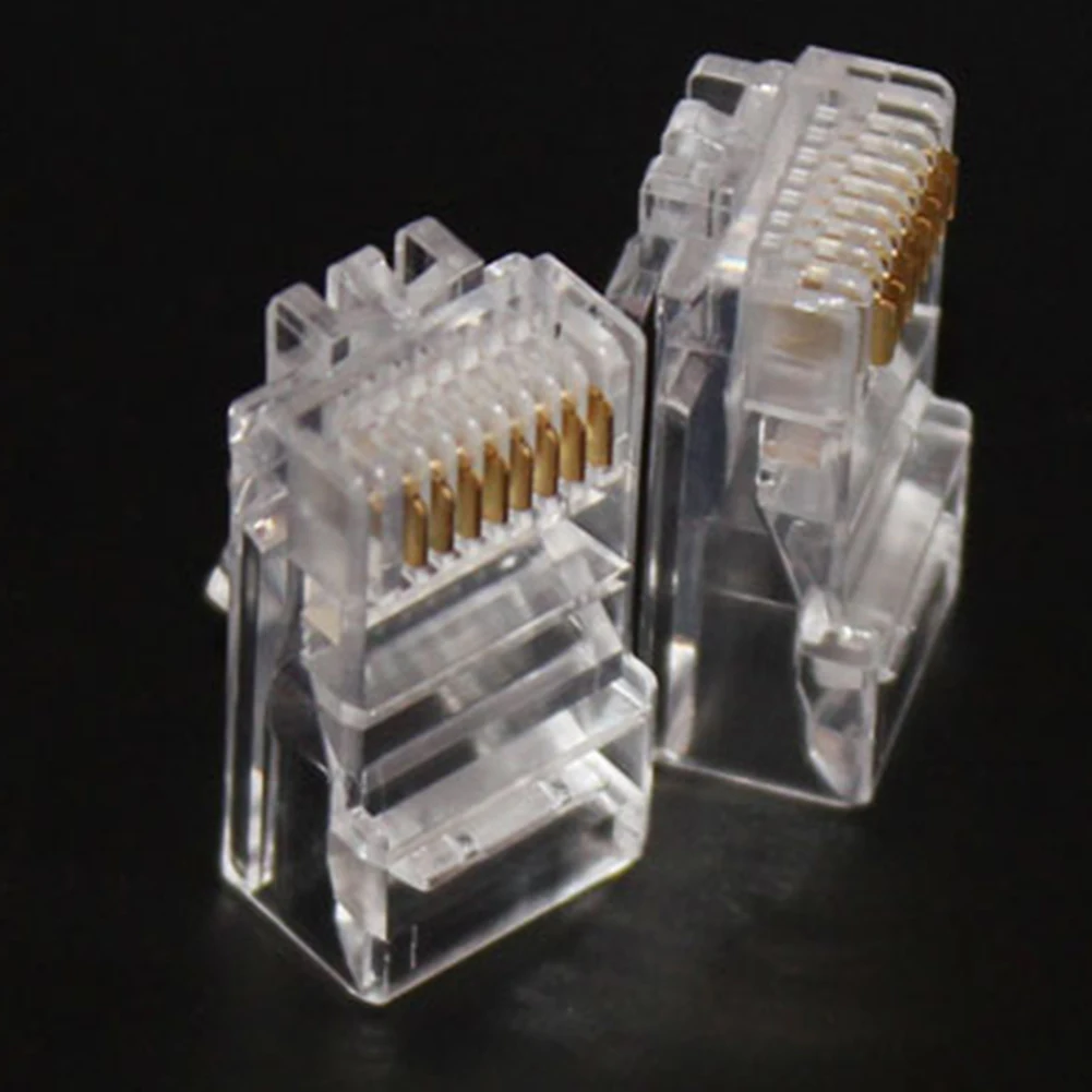 Сетевые разъемы 25 шт. RJ45 RJ 45 CAT5 модульный разъем сетевой для Cat5 Cat5e Cat6 кабель| |