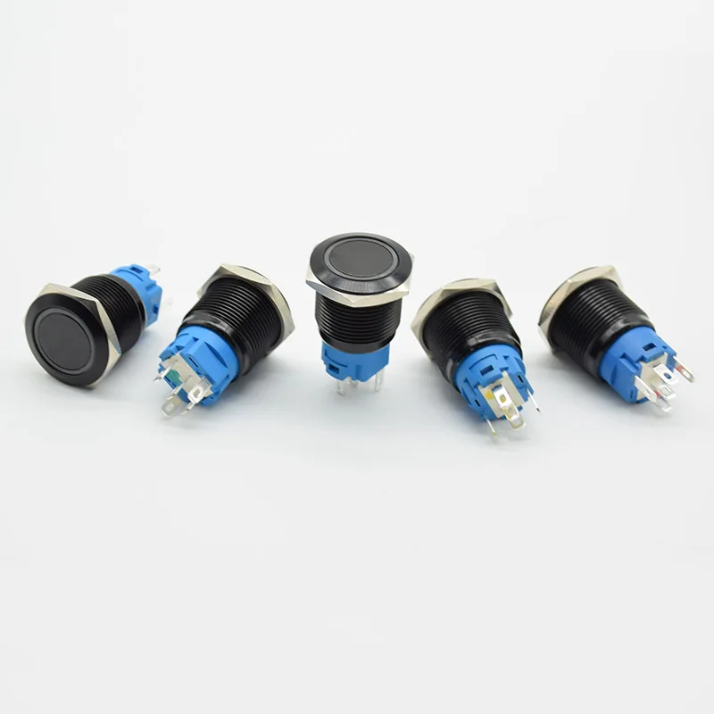 Автомобильный металлический светодиодный переключатель питания 19 мм 5 В 12 24 110 220