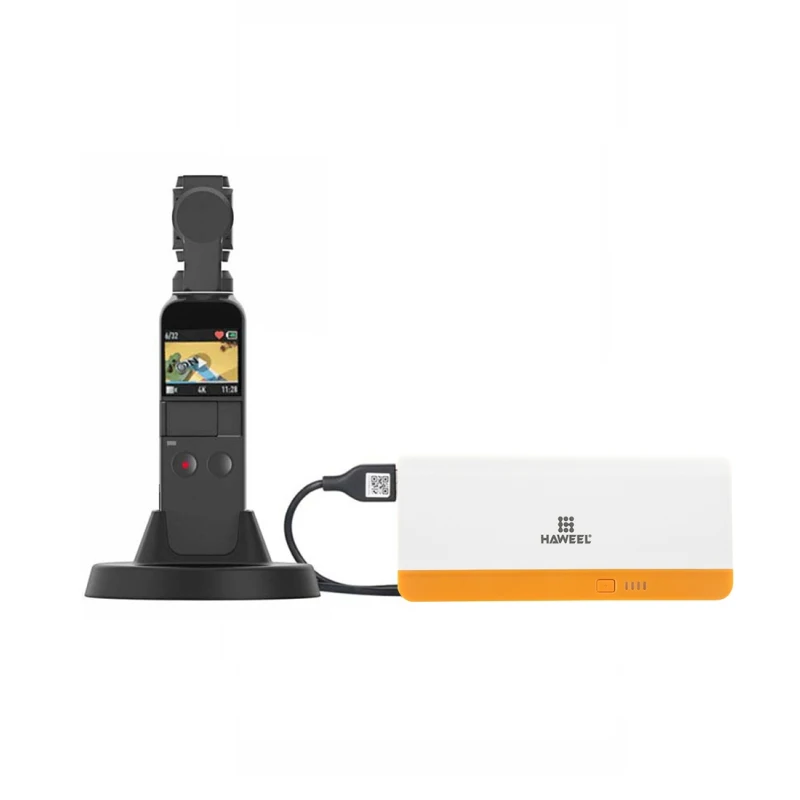 PULUZ Gimbal Accessories for Dji Osmo Pocket Vertical Charging Base Holder Fixed Mount 1/4 Screw USB Port Type-C | Электроника