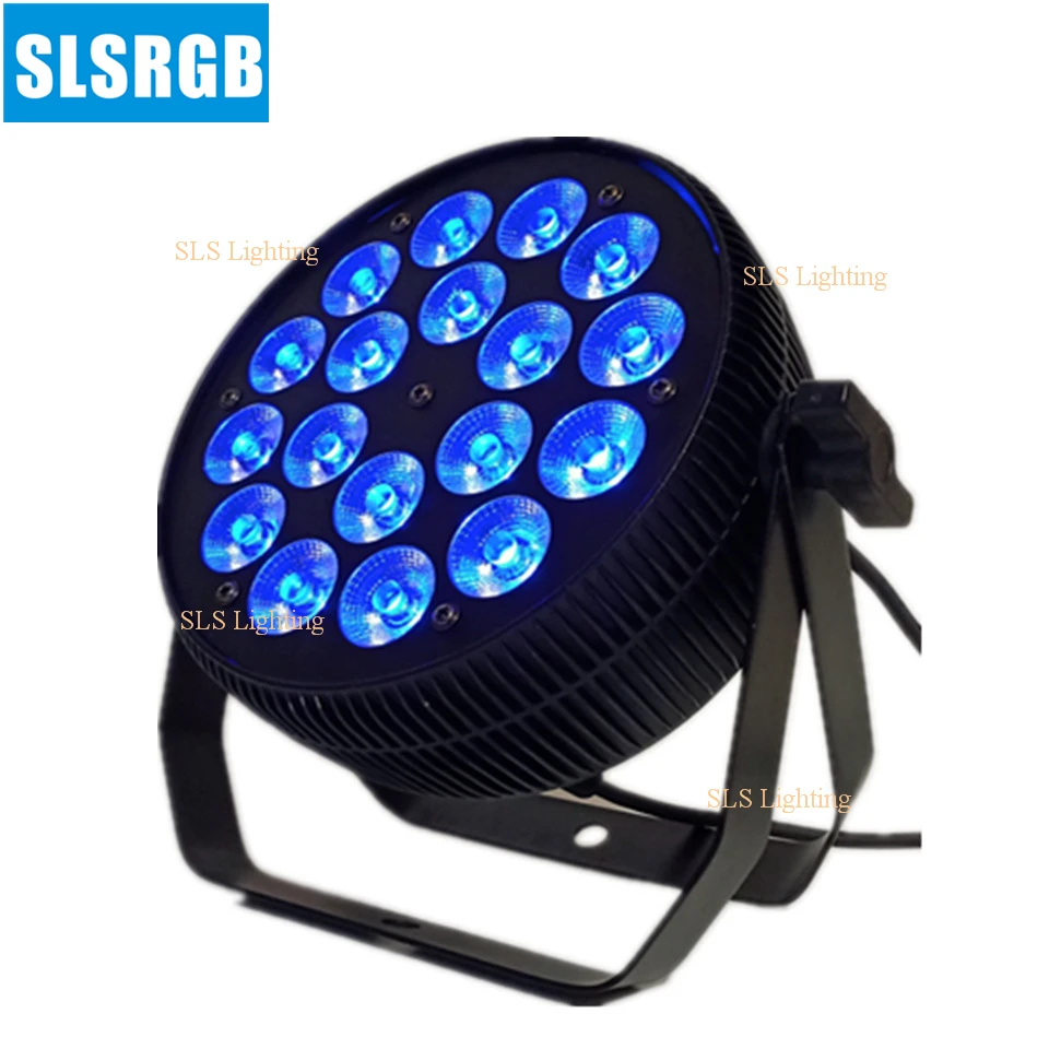 12 шт./лот Новинка LED тонкий плоский Par DJ PAR 64 18x12 Вт Светодиодный свет RGBA 4in1 DMX512 этап