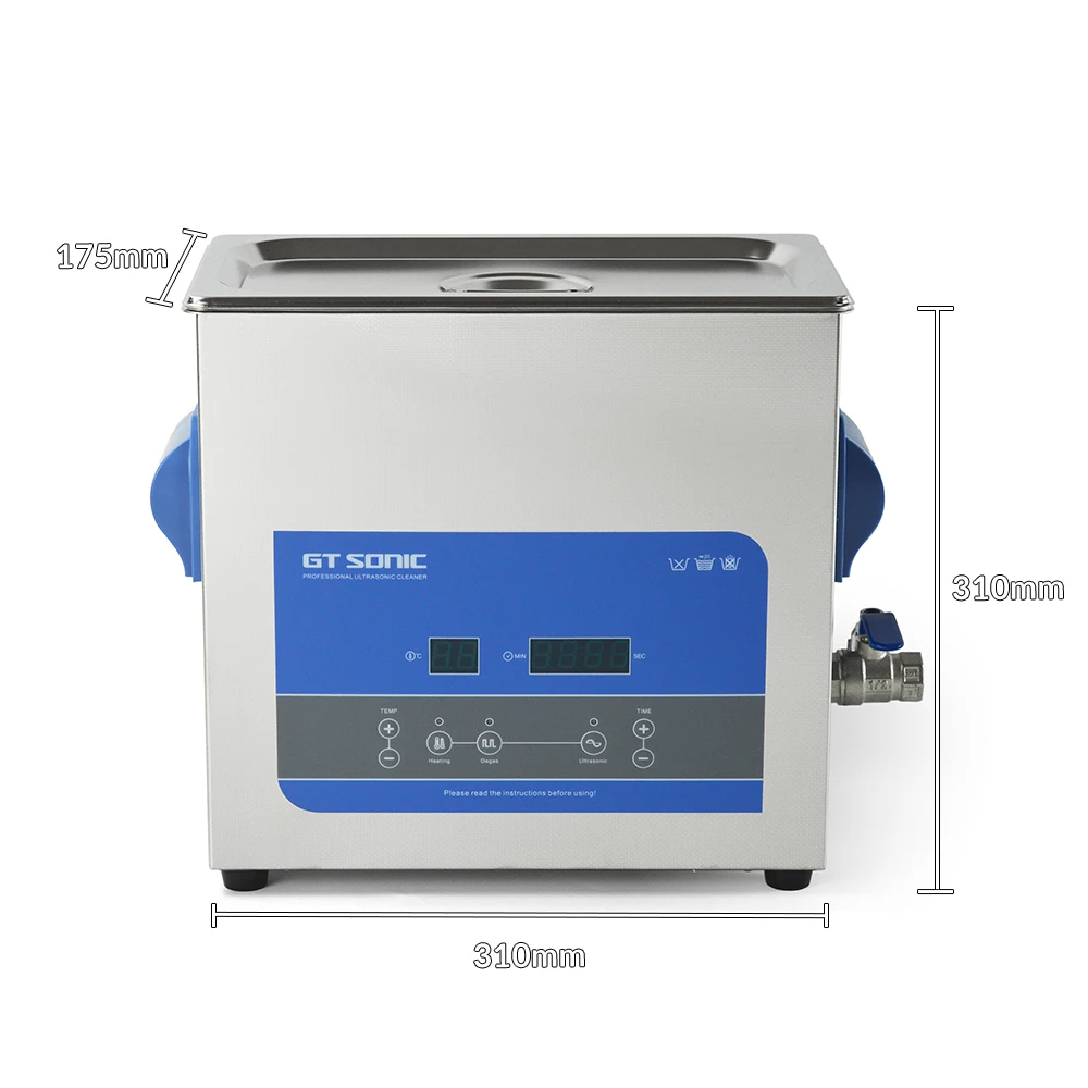 Ультразвуковой очиститель 6 л преобразователь для стиральной машины 304 ванночка