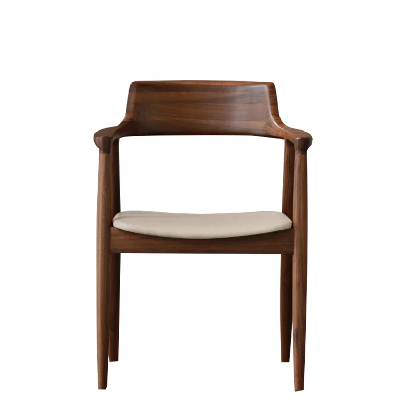 

Simple presidential lounge chair office chair office furniture Nordic solid ASH wood chair computer chair office Hiroshima chair