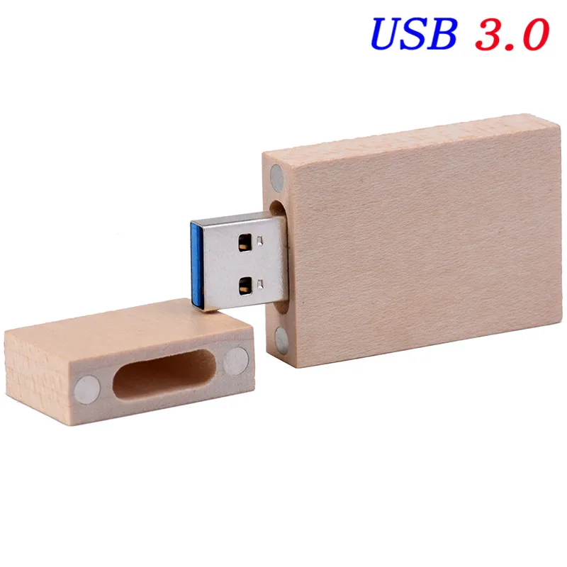 JASTER USB 3,0 логотип клиента деревянный USB флэш-накопитель Флешка карта памяти+ подарочная коробка 4 ГБ 8 ГБ 16 ГБ 32 ГБ 64 ГБ U диск свадьба - Цвет: maple wood