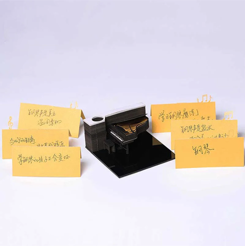 3D фортепиано Post It Sticky Notes Index Tabs японские блокноты для заметок Notas Adhesivas закладки-наклейки офисные украшения карты для слов