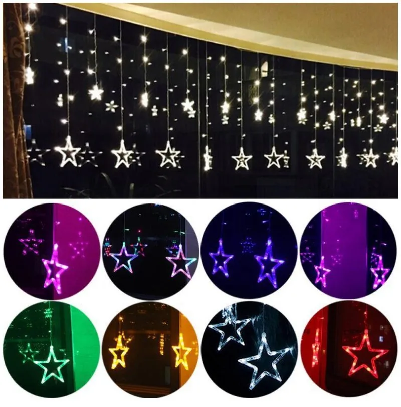 

СВЕТОДИОДНАЯ Гирлянда со звездами, 2,5 м, 220 В