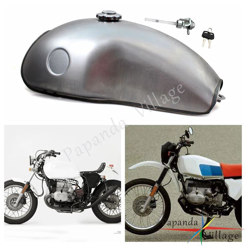 Стальной Топливный бак для мотоцикла Cafe Racer 10L Универсальный топливный замены