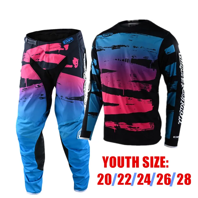 

2022 комплект спортивной одежды для мотокросса STREAM FOX Youth, Размер 20, 22, 24, 26, 28, детский комплект одежды для кроссового велосипеда, Детский костюм...