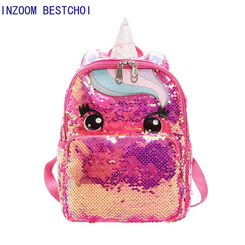 

Unicorn Sequins Children's Backpack Kids School Bags for Teenage Girls Backpack Cartoon Cute Backpacks Large Mochila Infantil