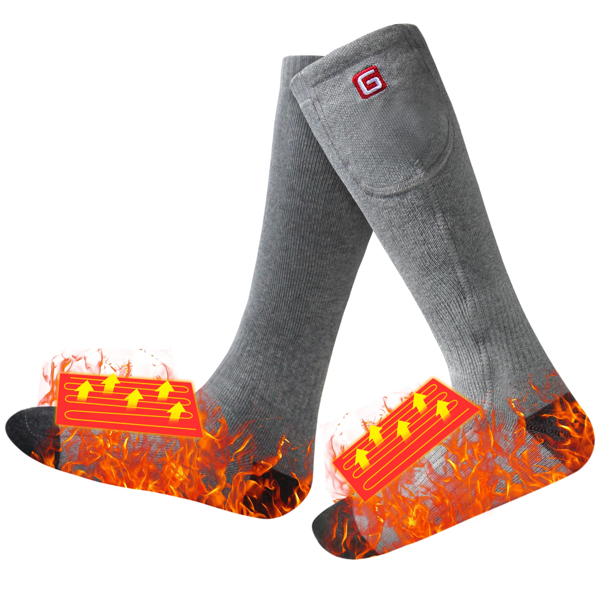 1 пара теплые носки с подогревом|Лыжные носки| |